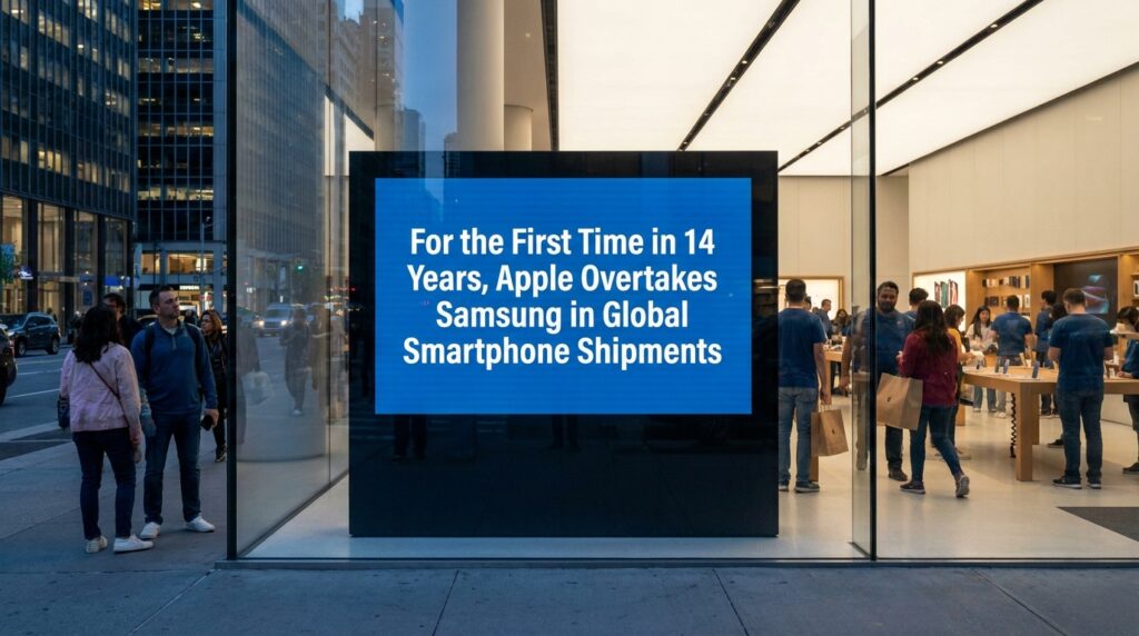 For the First Time in 14 Years, Apple Overtakes Samsung in Global Smartphone Shipments