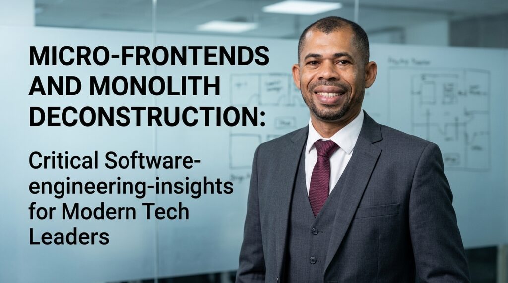 Micro-Frontends and Monolith Deconstruction: Critical Software-engineering-insights for Modern Tech Leaders