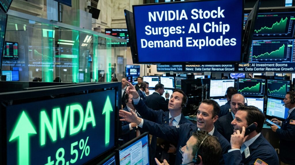 NVIDIA Stock Surges as Demand for AI Chips Explodes