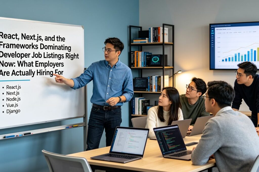 React, Next.js, and the Frameworks Dominating Developer Job Listings Right Now: What Employers Are Actually Hiring For