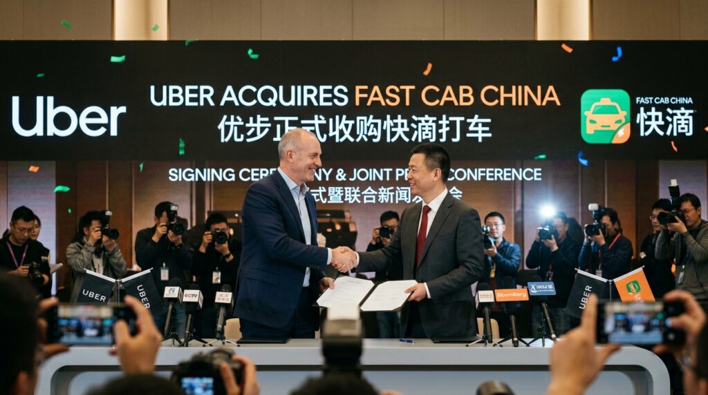 Uber buys a taxi app in China?