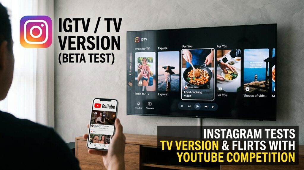 Instagram tests a TV version and flirts with competing with YouTube