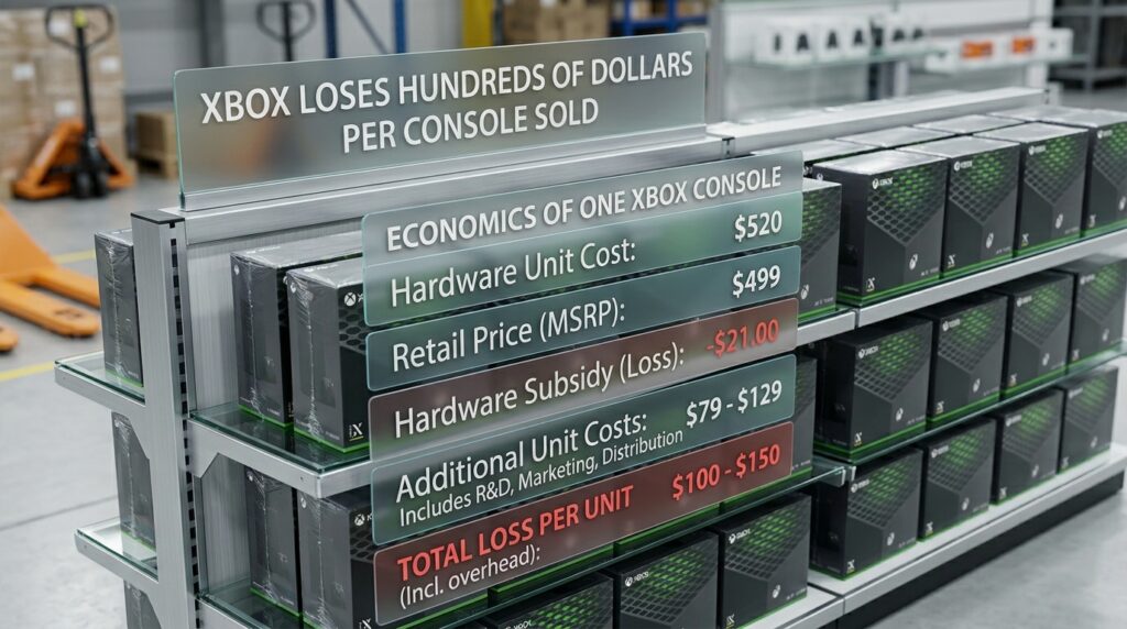 Xbox loses hundreds of dollars per console sold
