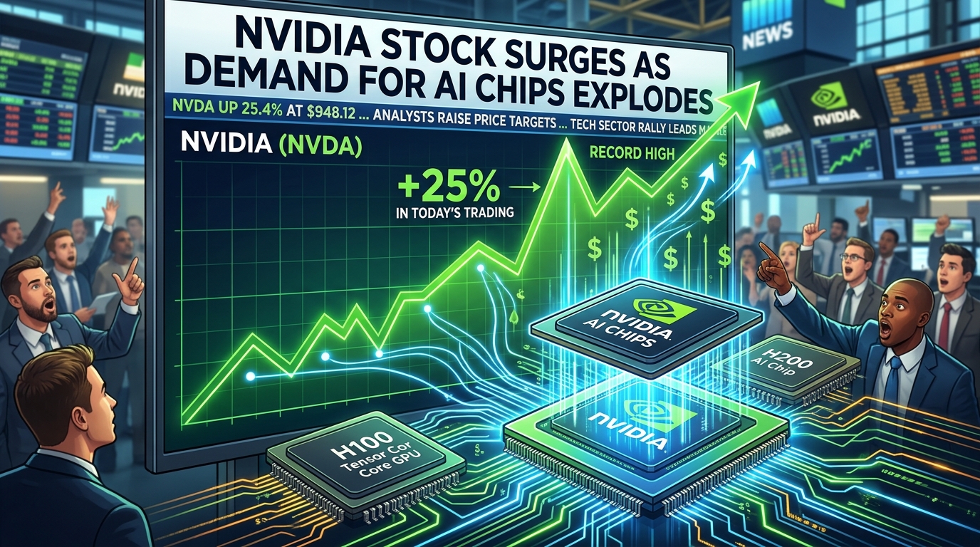 NVIDIA Stock Surges as Demand for AI Chips Explodes