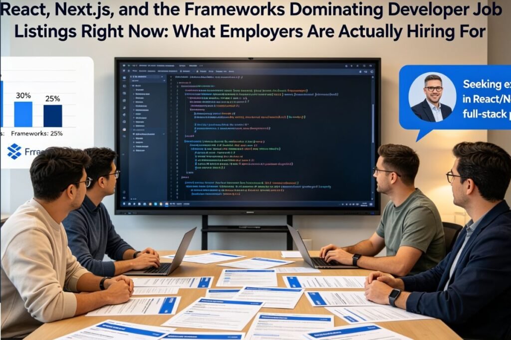 React, Next.js, and the Frameworks Dominating Developer Job Listings Right Now: What Employers Are Actually Hiring For